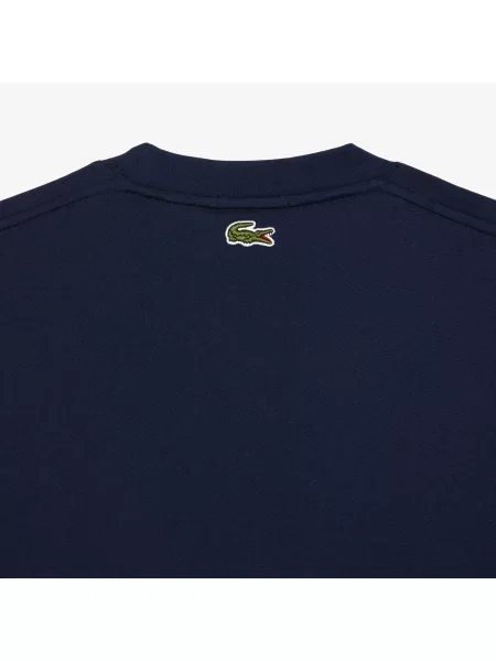 Lacoste T-Shirt Z Nadrukiem granatowa