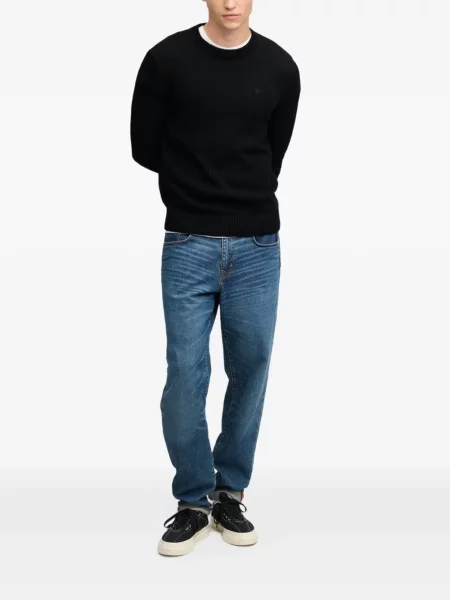 Haftowany sweter Superdry czarny