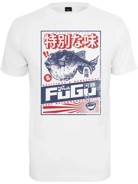 Mister Tee Póló Fugu kék / piros fehér