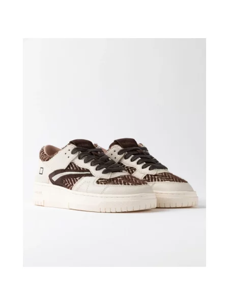 Sneakersy D.a.t.e. brązowe