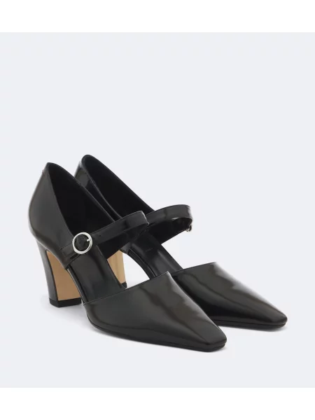 Pantofi cu toc Aeyde din piele negru
