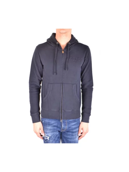 Bluza rozpinana Woolrich niebieska