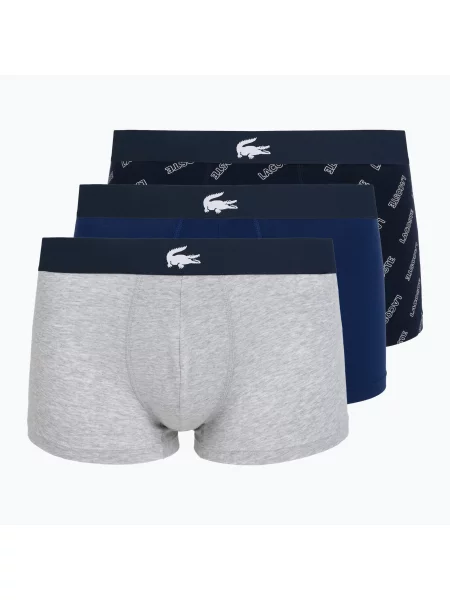 Lacoste férfi boxeralsó csomag tengerészkék/fehér/ezüst ch. Méret: S fehér