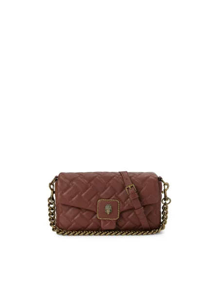 Torebka crossbody Kurt Geiger London skórzana brązowa