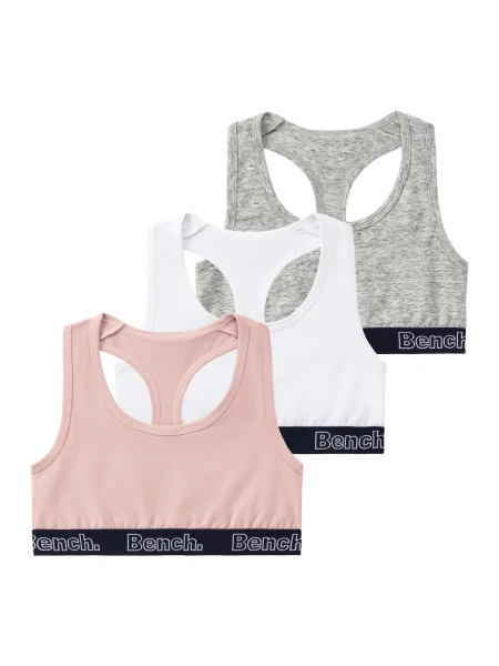 BENCH Nedrček svetlo siva / roza bela