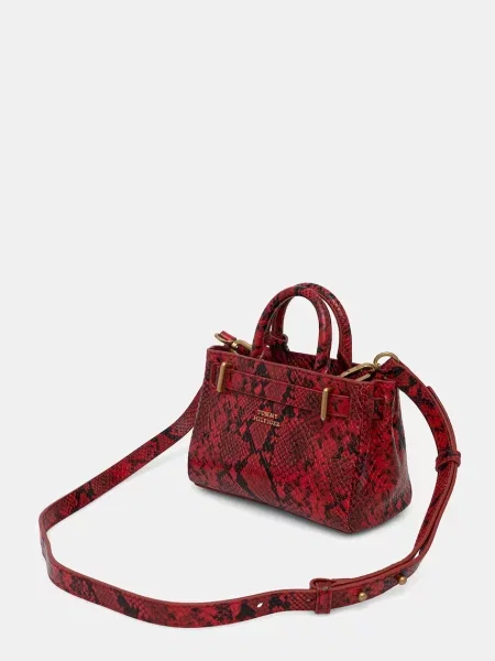 Tommy Hilfiger torebka shopper skórzana czerwona