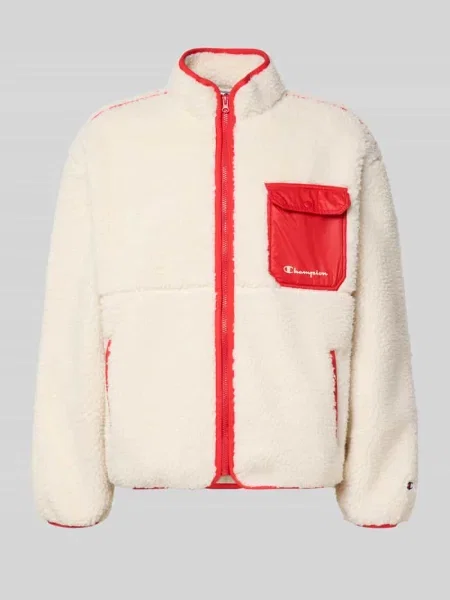 Bluza rozpinana z futerka Champion biała