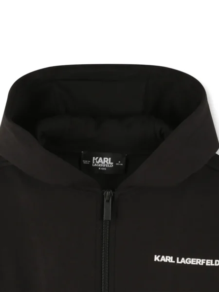 Bluza z kapturem dziecięca Karl Lagerfeld czarna