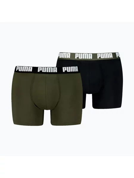 Boxeri pentru bărbați PUMA Everyday Basic 2 perechi forest