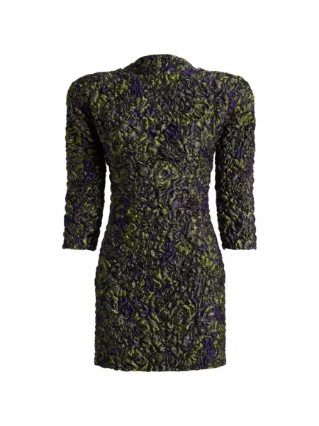 Rochie Balmain din jacard verde