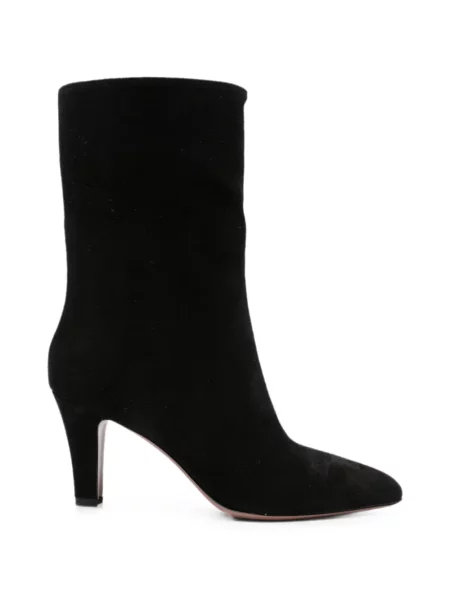 Botine Paris Texas din piele de căprioară negru