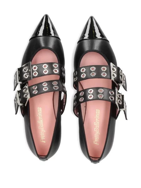 Balerini Pretty Ballerinas cu cataramă negru