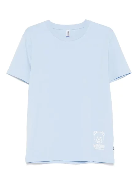 Tricou Moschino cu imagine teddy albastru