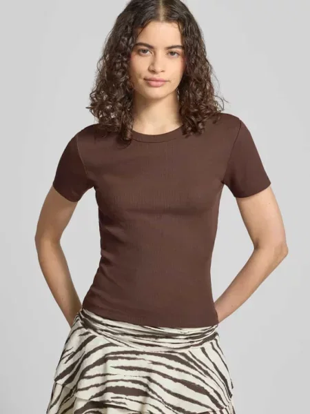 Krój regular fit t-shirt z mieszanki bawełny model VAL' Only