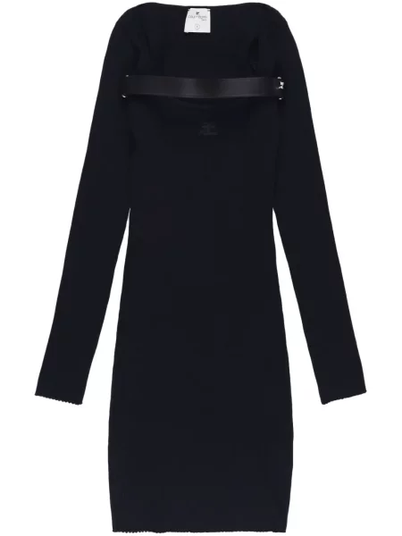 Rochie mini Courreges de costum negru