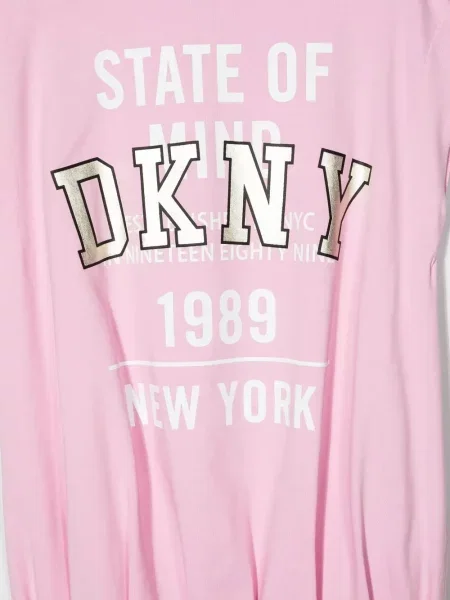 Sukienka koszulowa dziecięca Dkny różowa
