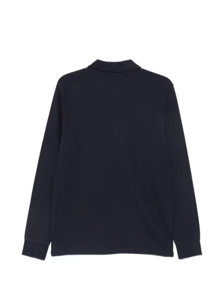 Lung tricou polo Aspesi albastru