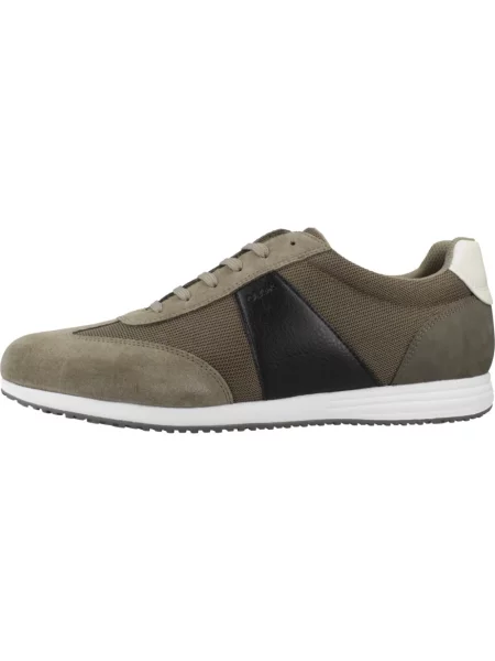 Sneakersy Geox skórzane zielone