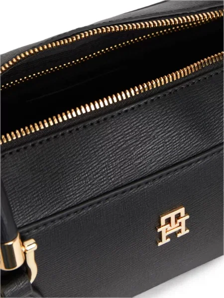 Geantă Tommy Hilfiger cu autograf negru
