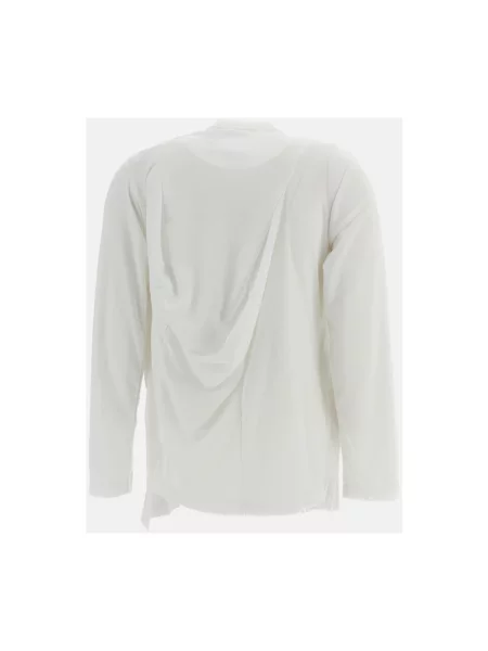 Bluzka Comme Des Garcons z długim rękawem biała