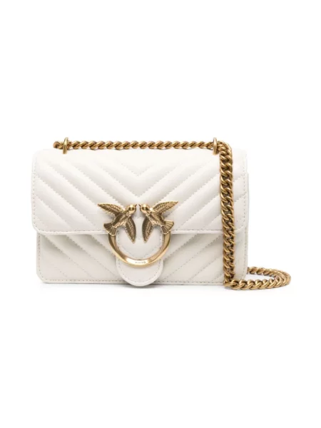 Pinko torebka crossbody skórzana biała