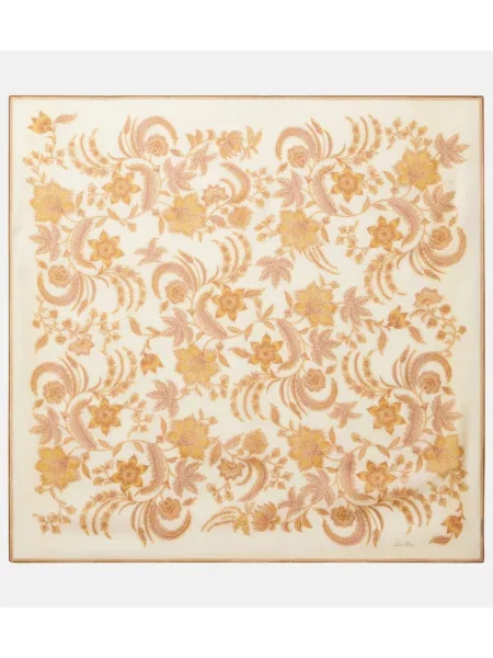 Svileni šal Loro Piana žuta