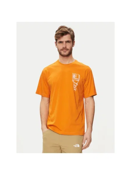 The North Face Póló Regular Fit narancssárga