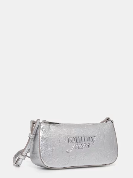 Tommy Jeans Kabelka Tjw Must Metallic Shoulder Bag Strieborná