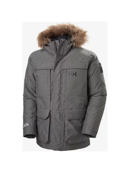 Jasnoszara kurtka typu parka Helly Hansen Nordsjo XL szara