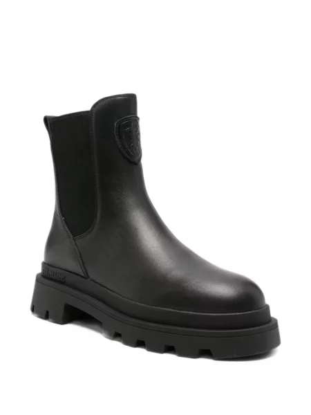 Botine Blauer chunky cu autograf negru