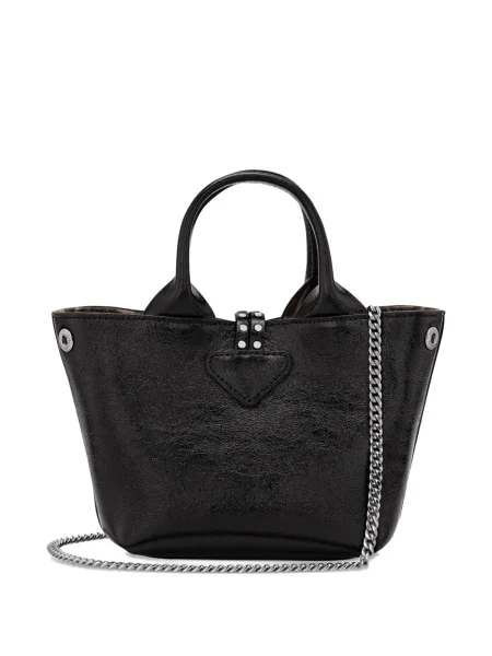 Geantă Longchamp cu tepi negru
