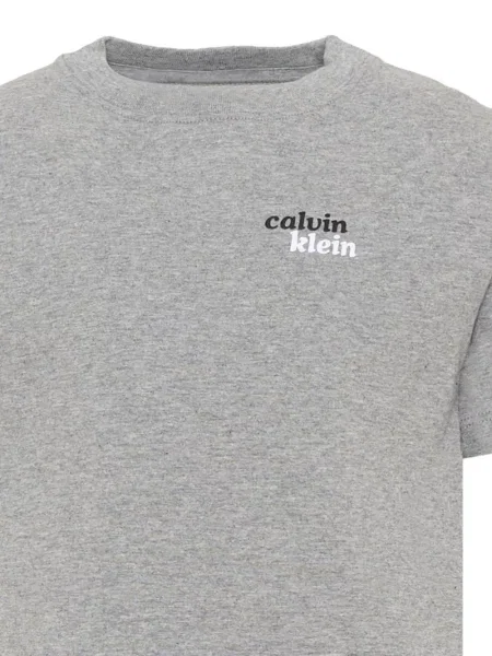 Koszulka dziecięca Calvin Klein szara