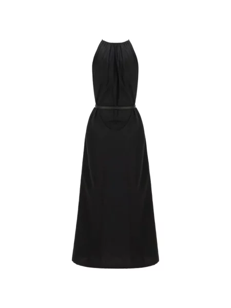 Cu centură rochie Max Mara fără mâneci negru
