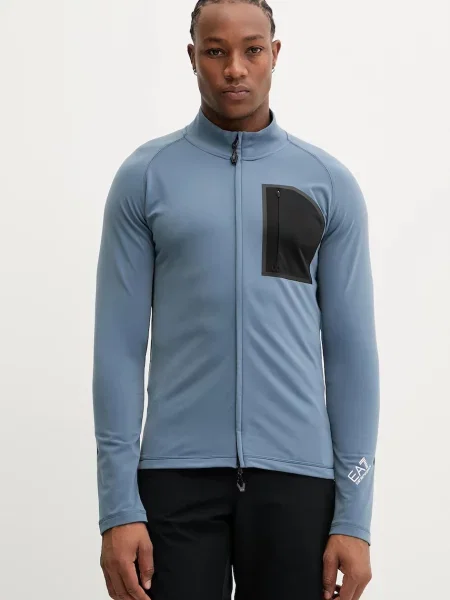 Emporio Armani hanorac cu imprimeu albastru