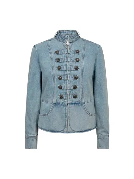Kurtka jeansowa Haute L'amitié niebieska