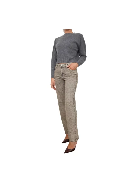 Sweter Twinset wełniany szary