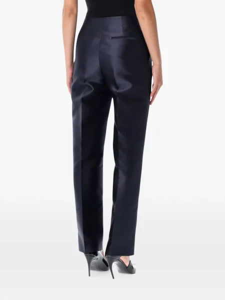 Pantaloni Alberta Ferretti din satin albastru