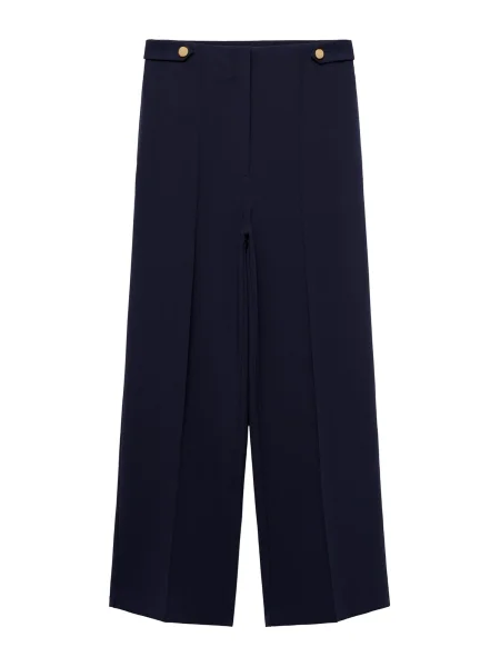 MANGO Pantaloni cu dungă GIOIA bleumarin