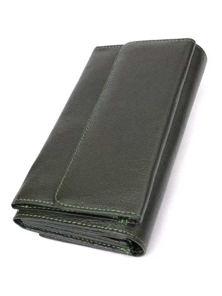 ST Leather Accessories Гаманець Шкіра зелений