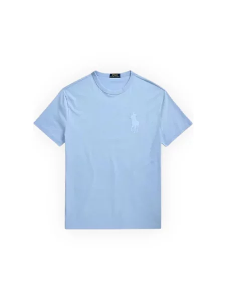 Długa koszulka Polo Ralph Lauren z długim rękawem niebieska