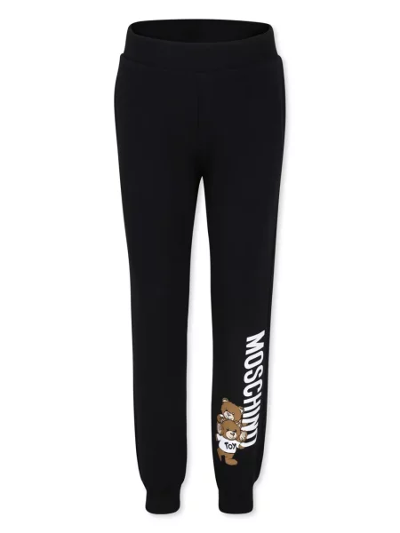 Spodnie dziecięce Moschino czarne