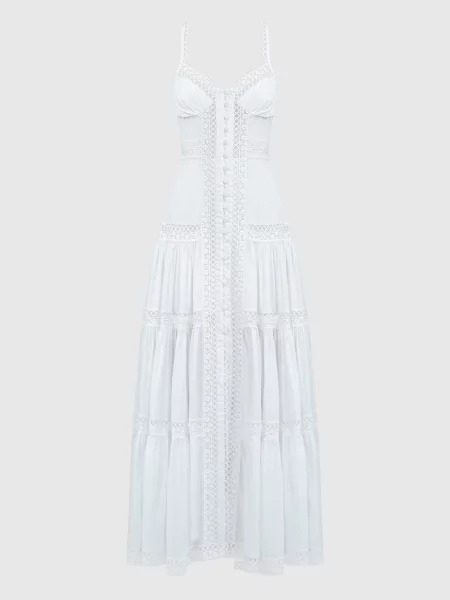 Сукня-сорочка Ardele з мереживом Charo Ruiz біла