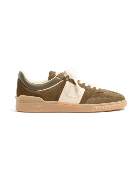 Sneakersy Valentino skórzane zielone
