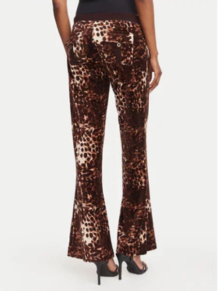 Juicy Couture Spodnji del trenirke Caisa Flare Fit rjava