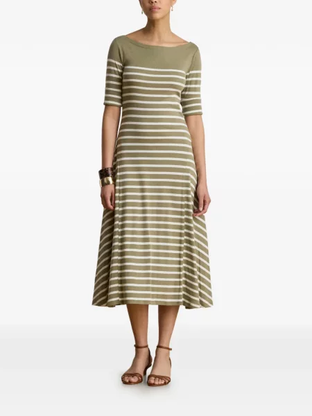 Rochie midi Lauren Ralph Lauren verde