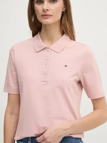 Polo tričko Tommy Hilfiger růžová