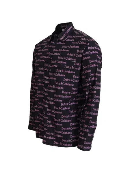 Cămașă Dolce & Gabbana cu imagine negru