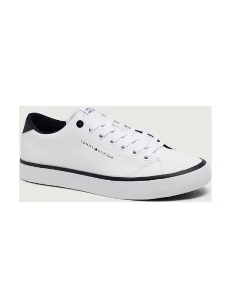 Sneakerși Tommy Hilfiger din piele alb