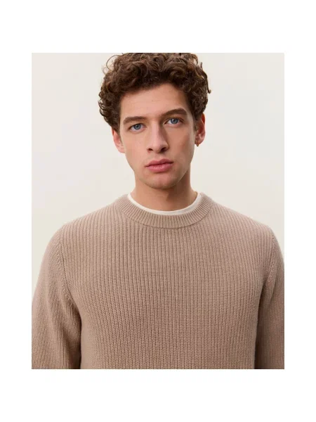 Sweter Les Deux wełniany beżowy