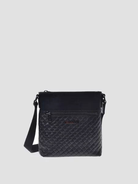 Кожаная сумка Baldinini черная